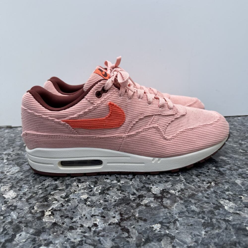 Nike Air Max 1 PRM Corduroy Coral Stardust Pink Nby Men’s SZ 11.5 (FB8915-600